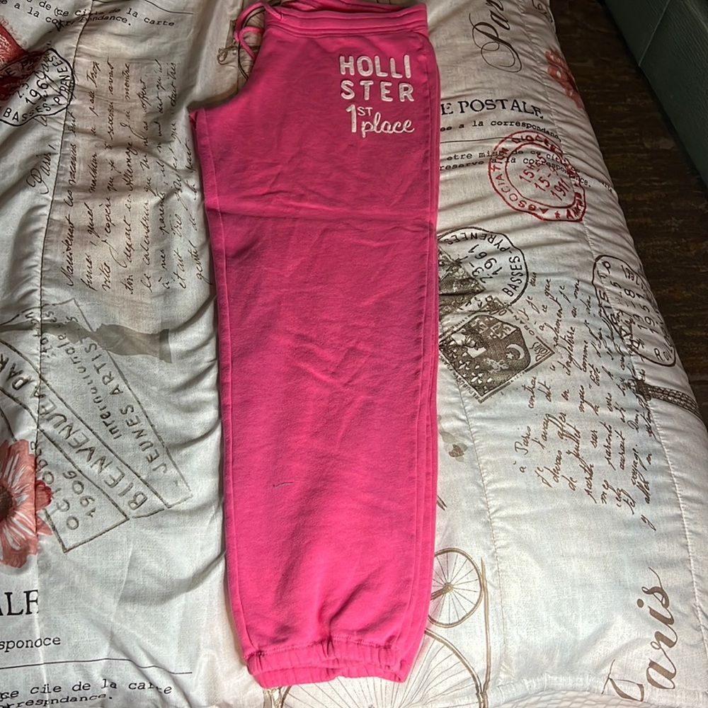 Hollister pink joggers